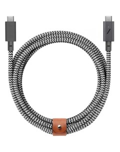 Кабель Belt Cable Pro 240W USB C to USB C 2 4m зебра Native union