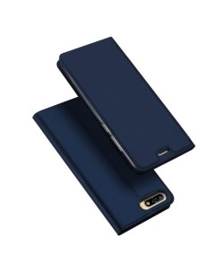 Чехол книжка для Huawei Honor 7A Pro Y6 2018 Y6 Prime 2018 DU DU боковой синий X-case