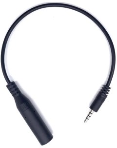 Аудио кабель Maple4 Mini Jack 3 5мм Jack 6 35 мм 30 см Черный Gsmin