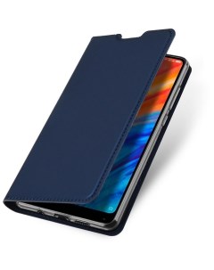 Чехол книжка для Samsung Galaxy A02S DU DU боковой синий X-case