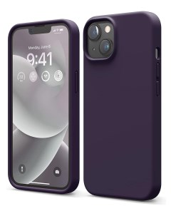 Чехол для iPhone 14 Soft silicone Liquid Dark Purple Elago