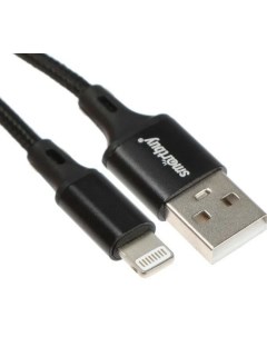 Кабель Smartbuy S14 Lightning USB 3 А 2 м быстрая зарядка передача данных черный Nobrand