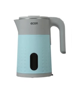 Чайник электрический ECO 1884KE 1 7 л серый голубой Econ