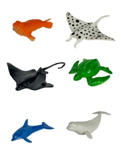 Набор фигурок Морские обитатели подводные животные 24 предм Urm