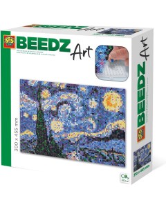Набор для творчества из термомозаики Beedz Art Ван Гог Звездная ночь Ses-creative