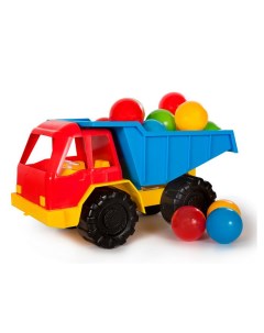 Автомобиль Maksi kids Грузовик с шариками 3 274 красный Maksi-junior