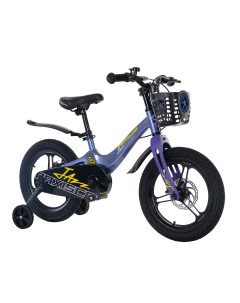 Детский велосипед Jazz 16 Pro 2024 синий карбон Maxiscoo