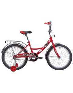 Велосипед Novatrack 18 Urban красный защита А тип тормоз нож крылья и багажник хром Nobrand