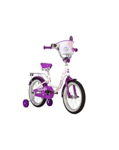 Велосипед BUTTERFLY 2023г 115см белый фиолетовый Novatrack
