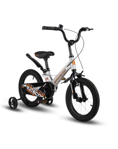 Детский велосипед Space 14 Стандарт Плюс 2024 серый жемчуг Maxiscoo
