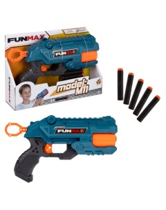 Бластер игрушечный Funmax M11 механич 7 стволов в компл 8 EVA снарядов 1toy