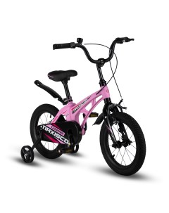 Детский велосипед Cosmic 14 Стандарт Плюс 2024 розовый матовый Maxiscoo