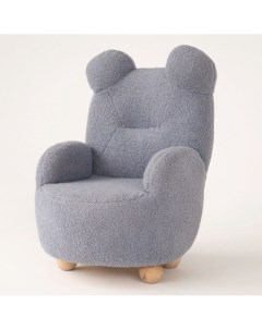 Игровое детское Кресло мягкое мишка SIMBA STAR серый Simba land детская мебель