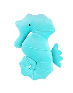 Мягкая игрушка Морские обитатели Игрушка подушка Морской конек бирюзовая 32см Abtoys