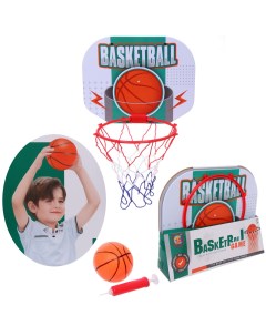Баскетбольный набор 250 0342 кольцо 28х22 см сетка мяч 12 см насос Sportage