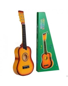 Акустическая деревянная гитара детская 6 струн 64 см Zhorya
