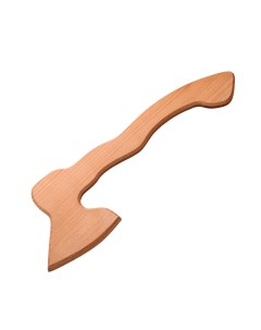 Сувенирное деревянное оружие игрушечное Топор фигурный 40 х 15 см массив бука Доброе дерево