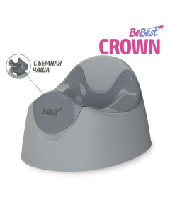 Горшок детский Crown серый серый Bebest