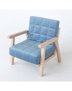 Детское игровое мягкое кресло SIMBA из натурального дерева TEDDY пастэльно голубое Simba land детская мебель