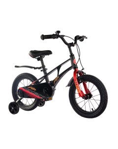 Детский велосипед Air 14 Стандарт Плюс 2024 черный матовый Maxiscoo