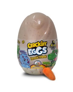 Мягкая игрушка Crackin Eggs Динозавр 12 см в яйце оранжевый SK014 Crackin' eggs
