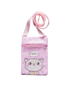 Детский подарочный набор Мяу сумка брошь цвет розовый Nazamok