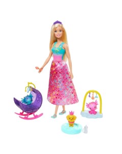 Набор игровой Заботливая принцесса Детский сад для драконов GJK51 Барби Barbie
