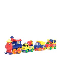 Машинка коллекционная паровозик с вагонами на батарейках 18008E Serinity toys