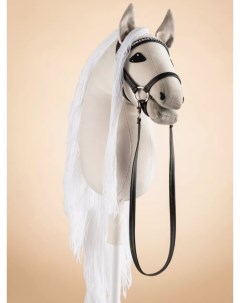 Мягкая игрушка лошадь на палке белый Hobbyhorse & newstars