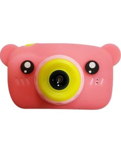 Детский фотоаппарат Smart Kids Camera Bear розовый Nobrand