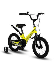 Детский велосипед Space 14 Стандарт Плюс 2024 желтый матовый Maxiscoo
