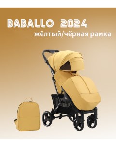 Коляска прогулочная Babalo Future 2024 желтый черная рама Baballo