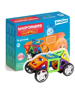 Конструктор магнитный Fixie Wow set 16 деталей машинка фиксики Magformers