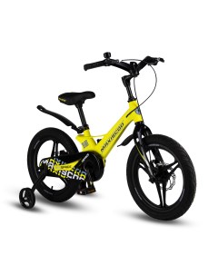 Детский велосипед Space 16 Делюкс 2024 желтый матовый Maxiscoo