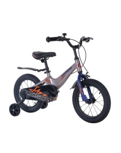 Детский велосипед Jazz 14 Стандарт Плюс 2024 серый жемчуг Maxiscoo