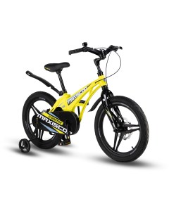 Детский велосипед Cosmic 18 Делюкс 2024 желтый матовый Maxiscoo