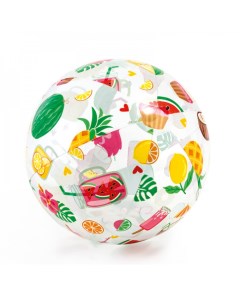 Надувной мяч Lively Print Ball 51см 3 фрукты Intex