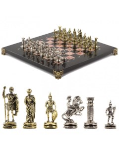 Шахматы подарочные Римские воины змеевик креноид 28 на 28 см Lavochkashop