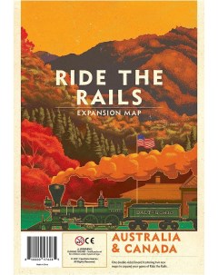 Настольная игра Ride the Rails Australia Canada Capstone games