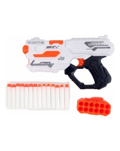 Набор оружия Бластер игрушечный с мягкими снарядами 16 предметов Bigga