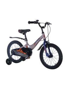 Детский велосипед Jazz 16 Стандарт Плюс 2024 серый жемчуг Maxiscoo