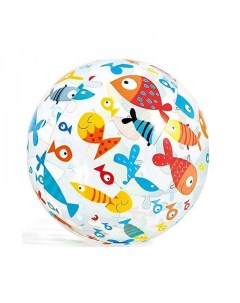 Надувной мяч Lively Print Ball 51см 3 рыбки Intex