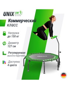 Батут спортивный с ручкой line FITNESS Premium Green диаметр 127 см до 150 кг Unix