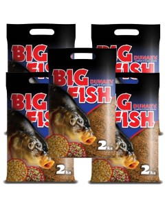 Прикормка рыболовная Bigfish 5 упаковок Dunaev