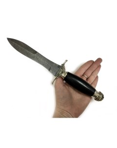 Нож Адмирал дамасская сталь рукоять черное дерево ручная работа Semin