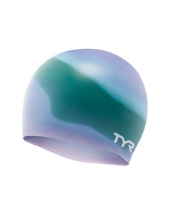 Шапочка для плавания Multi Silicone Cap LCSM 528 зелено фиолетовый Tyr