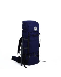 Рюкзак туристический 100 л отдел на шнурке 2 наружных кармана цвет синий Nobrand
