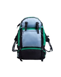 Рюкзак туристический 65 л отдел на молнии 3 наружных кармана цвет чёрный зелёный серый Nobrand