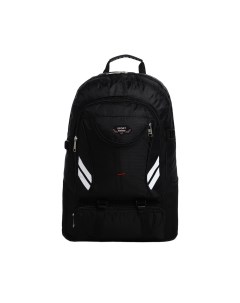 Рюкзак туристический на молнии 4 наружных кармана цвет чёрный 9868405 Nobrand