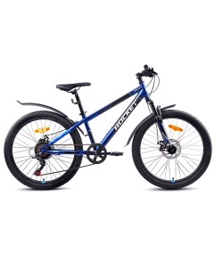 Велосипед подростковый Aries Pro 2 0 рост 125 155 колеса 24 цвет синий рама 13 Rocket